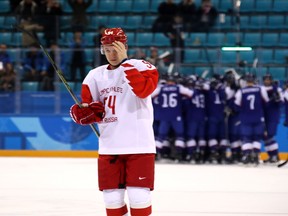The Maple Leafs are interested in Russian sniper Alexander Barabanov, who is represented by Daniel Milstein, the same agent who represents Ilya Mikheyev. (Bruce Bennett/Getty Images)