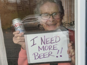 A Pittsburgh, Pa., woman only wants one thing while under COVID-19 lockdown: more beer.
