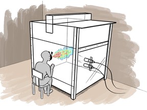 A cough chamber used by Western University researchers.