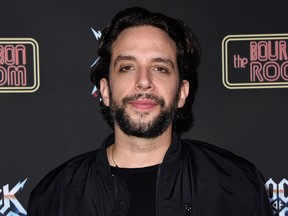 Nick Cordero attends Preview Of Rock of Ages Hollywood At The Bourbon Room on Dec. 18, 2019, in Hollywood, Calif.