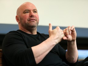 UFC president Dana White in Toronto on Thursday December 6, 2018. (Dave Abel/Postmedia Network)