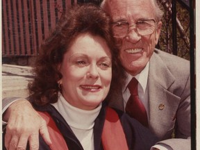 Shirley Douglas and her father, Tommy Douglas.