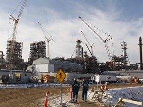 The North West Redwater Partnership's Sturgeon Refinery is seen west of Fort Saskatchewan, Alberta on November 24, 2016.