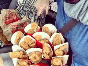 A man went on a two-state quest to score free Wendy's chicken nuggets.