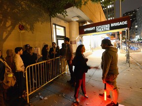 A view of atmosphere at the UCB Live! event during Advertising Week 2015 AWXII at the Upright Citizens Brigade Theatre on Sept. 30, 2015 in New York City.