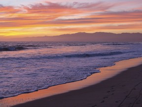 Los Angeles' famous "magic hour" sunset that people can now enjoy via virtual travel.