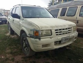 Francesca Matus's Isuzu SUV was stripped. POLICE