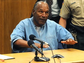 O.J. Simpson attends a parole hearing at Lovelock Correctional Center July 20, 2017 in Lovelock, Nev.