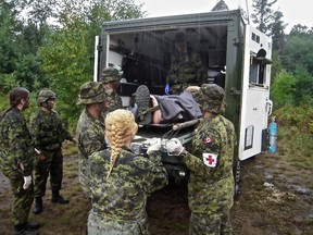 Canadian Armed Forces training at CFB Petawawa.