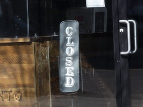A business owner has temporarily closed one of their locations on Bayview Ave. in Toronto due to the coronavirus outbreak. Stan Behal/Toronto Sun