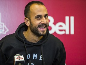 Toronto FC Victor Vazquez during year end media interviews at the Toronto FC KIA Training Ground at Downsview Park in Toronto on December 12, 2017.