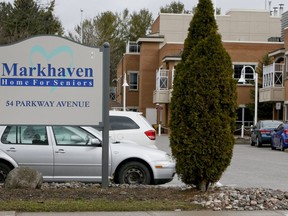 Markhaven home for seniors in Markham has seen multiple deaths due to COVID-19. Veronica Henri/Toronto Sun