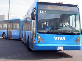 Man in hospital after stabbing on York Region transit bus - Toronto Sun 2 A VIVA bus.