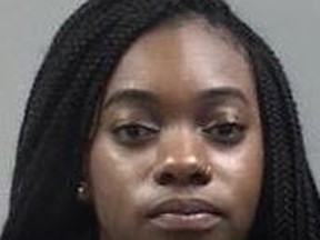 Kia Sampson, 22, wanted by Durham police in an underaged human trafficking investigation.