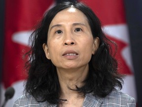 Canada's Chief Public Health Officer Dr. Theresa Tam speaks during a news conference in Ottawa, Monday, March 9, 2020. THE CANADIAN PRESS/Adrian Wyld