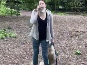 Amy Cooper, a Canadian woman who called police and accused black birdwatcher Christian Cooper – no relation – of threatening her after he asked her to put a leash on her dog in a video that went viral.
