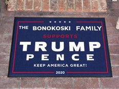 The Trump campaign is offering welcome mats and other goodies to donors.