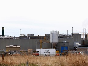 The Cargill meat-packing plant where there was an outbreak of COVID-19, which affected the meat supply chain, in High River, Alta, May 6, 2020.