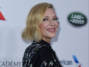 Recipient of the Stanley Kubrick Britannia Award for Excellence in Film Australian actress Cate Blanchett arrives for the 2018 British Academy Britannia (BAFTA) Awards at the Beverly Hilton hotel in Beverly Hills on October 26, 2018.