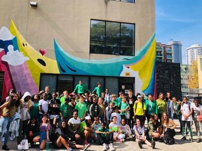 Students at College Francais, which is among the fastest improving schools in the GTA in the Fraser Institute Secondary School Report Card.
