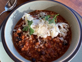Chef Ned Bell's Famous Beef, Pork, and Black Bean Chili