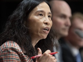Chief Public Health Officer Theresa Tam responds to a question during a daily news conference in Ottawa, Thursday, May 21, 2020.