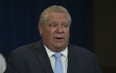 Ontario Premier Doug Ford speaks during a news briefing at Queen's Park in Toronto, Ont.  on Wednesday, May 20, 2020.