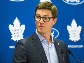 Maple Leafs general manager Kyle Dubas has been in charge of the team for two years.