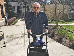 Second World War veteran George Markow, wants to walk 100 km before his 100th birthday in early spring 2021.