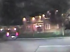 York Regional Police have charged a man driving with a four-year-old child after a concerned citizen called 911 to report a suspected impaired driver. This is a screengrab of video supplied by police.