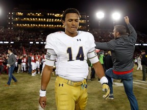 the Argos have placed DeShone Kizer on their neg list, another product of Notre Dame.