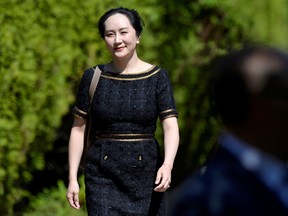 Huawei Technologies Chief Financial Officer Meng Wanzhou leaves her home to attend a court hearing in Vancouver on May 27, 2020.