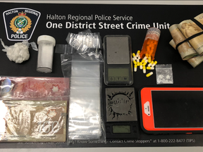 A drug trafficking investigation in Milton led to two arrests and the seizure of an assortment of drugs and cash on Wednesday, May 6, 2020.