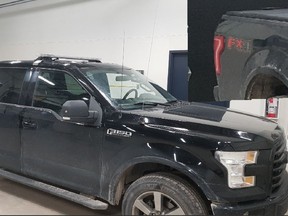A 2016 Ford F150 used by a man accused by Saugeen Shores Police of impersonating a police officer