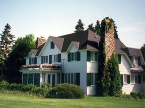 The Canadian Prime Minister's summer residence at Harrington Lake, Quebec is pictured in 1995.