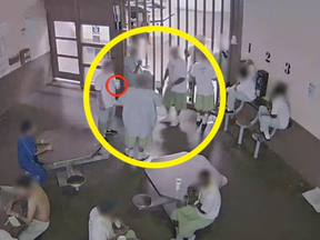 Video released by the Los Angeles County Sheriff's Department shows prisoners in a correctional facility sharing a cup of water and taking turns breathing through a mask in an effort to catch the coronavirus and get time off their sentence.