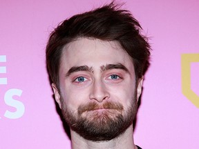 English actor Daniel Radcliffe arrives to attend the screening of TBS’ “Miracle Workers” at Buttenwieser Hall in New York on May 14, 2019.
