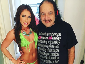 Porn legend Ron Jeremy with an unidentified friend.