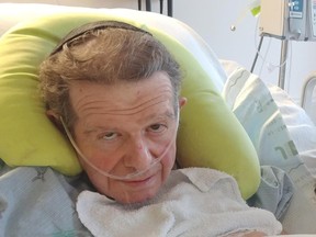 Tommy Jutcovich, 69, was bedridden in Toronto Grace hospital but staff were no longer allowing him unlimited use of his iPad — his lifeline to the outside world during the COVID-19 pandemic — because it is considered a “surveillance tool.” SUPPLIED PHOTO/FAMILY