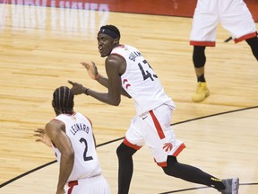 With Kawhi Leonard off his game a bit, Toronto Raptors forward Pascal Siakam stepped up big-time in Toronto's Game 1 NBA Finals victory last May.