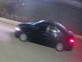 An image released of a vehicle sought in the Oct. 29, 2019 murder in Halton Hills of Ryan Lorde.