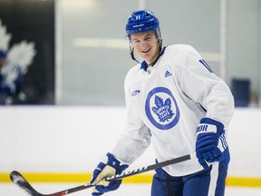 Toronto Maple Leafs' Zack Hyman has returned to practice.