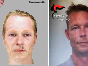 The photo fit of the suspect in the murder of Tristan Blotch and Maddie McCann suspect Christian Brueckner.