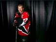 A feature photo of Senators captain Daniel Alfredsson before the season opener in 2005.