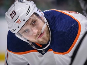 Oilers center Leon Draisaitl leads the league in points, but if Edmonton doesn’t beat the Blawkhawks in the play-in game, it won’t make the playoffs.