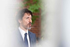 Prime Minister Justin Trudeau speaks during his daily coronavirus, COVID-19 briefing at Rideau Cottage in Ottawa, on June 25, 2020.
