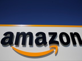 Amazon's logo is pictured in this undated file photo.