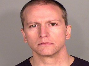 Former Minneapolis Police officer Derek Chauvin poses for a booking photograph at the Ramsey County Detention Center in St. Paul, Minn., May 29, 2020.