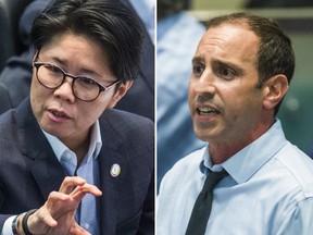 Toronto Councillors Kristyn Wong-Tam, left, and Josh Matlow.