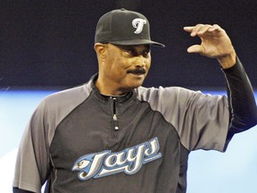 Cito Gaston, saluting the crowd before his final home game as Blue Jays manager in 2010, feels not enough has changed over the decades regarding racism in the U.S.